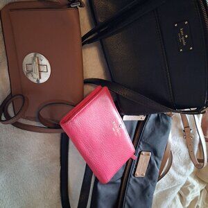 Lot of 3 kate spade bags and a wallet